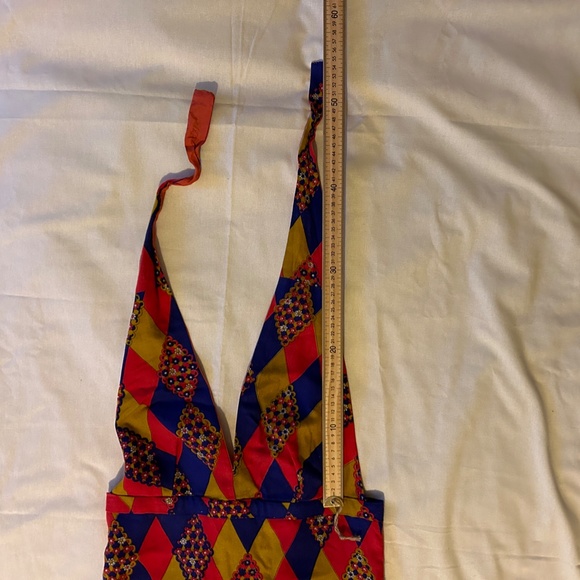 Handmade Vintage Halter Neck Empire Waist Dress 1970's - Picture 11 of 11